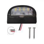 Number plate lamp 72x50mm 4LED