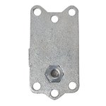 Clamp 48mm cast iron with tilting lever for jockey wheel