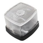 Front position lamp white 66x62mm with reflector