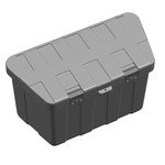 Storage box drawbar plastic 320 x 630 x H355mm incl. mounting kit