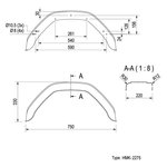 Mudguard plastic 14 inch (2275)