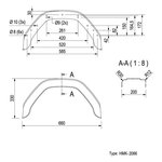 Mudguard plastic 13 inch (2066)