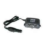 3-Way socket 12V + USB incl. mounting plate