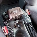 3-Way socket 12V incl. mounting plate