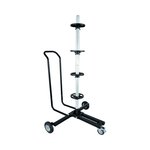 Tyre stand movable with handle bar for 4 tyres