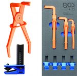 Tool Tray 1/3: Bent Hose Clamp Pliers and Closure Clamps 7 pcs