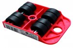 Plastic Transport Roller (Home Trolley), 80 x 105 x 30 mm