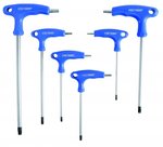 T-Handle L-Type Wrench Set T-Star tamperproof (for Torx) T10 - T40 6 pcs