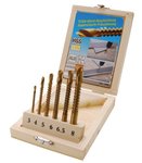 6-piece HSS Milling Cutter Set, 3-8 mm