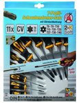 Screwdriver Set T-Star tamperproof (for Torx) T6 - T40 11 pcs