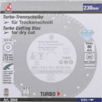 Turbo Cutting Disc, 230 mm