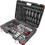 Socket Set 6.3 mm (1/4) / 10 mm (3/8) / 12.5 mm (1/2) Drive 216 pcs