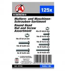 125-piece Nut and Screw Assortment, M4 + M5 metric