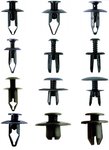 240-piece Plastic Push-Type Clip Assortment for Mazda, Honda, Ford, Nissan & VW