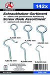 Screw Hook / Ring Hook Assortment 142 pcs