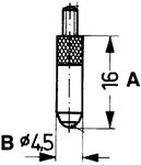 Measuring point half-round -DPTHR