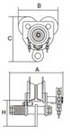 Cat 2 tons with chain drive for hoists