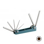 Folding Hex key set SAE 7pc