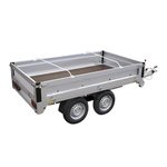 Tarpaulin bracket aluminum extendable 132-204cm for trailer tarpaulin