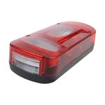 Rear lamp 6 function 215x100mm right round