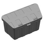 Storage box drawbar plastic 320 x 630 x H355mm excl. mounting kit