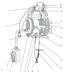 Electric hoist 400/800 kg