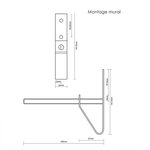 Tyre holder set 2 pieces wall mount