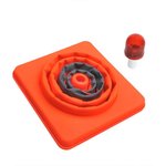 Foldable safety cone with LED lighting