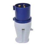CEE plug 16A demountable housing blue/white