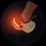 Safety shoe clip LED red - set of 2 pieces