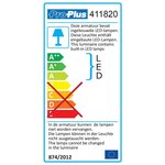 Surface mounted spotlight 1-led swiveling 12V 120lm Ø65x65-130mm