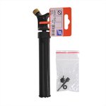 Fender pump, plastic, black with adapter