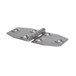 Hinge, 100x40mm, A2 RVS AISI 316, 6 hole