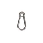 Carbine hook with eye 50x5mm, A4 RVS AISI 316, 570 daN