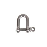 D-shackle 5mm, A4 RVS AISI 316, 1.300 daN