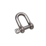 D-shackle 6mm, A4 RVS AISI 316, 1.800 daN