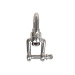 Swivel shackle 6mm, RVS AISI 316, eye - fork, 1.350 daN