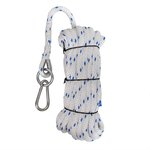 Site lift rope 16mm, 15m, with ring and carbine hook, 1.900 daN