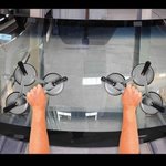 Vacuum lifter aluminum with 3 suction cups