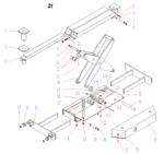 Air Operated Hydraulic Jacking Beam 2 Ton