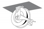 Grease hose reel 1/4 400 bar