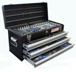 Metal workshop Tool Case 3 Drawers with 143 Tools