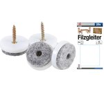 Felt pad set | with screws | Ø 24 mm | 20 pcs.