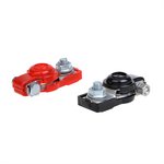 Battery terminal clamp set (+) and (-) with plastic protection red/black