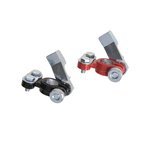 Battery terminal clamp set (+) and (-) with quick release red/black