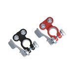 Battery terminal clamp set (+) and (-) with quick release red/black