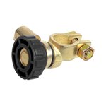Battery terminal (-) with circuit breaker round