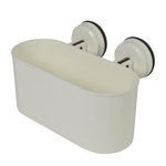 Oval bucket with suction cup white 6kg