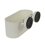 Oval bucket with suction cup white 6kg