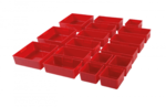 Plastic Strorage Trays for Workshop Trolley 17 pcs.